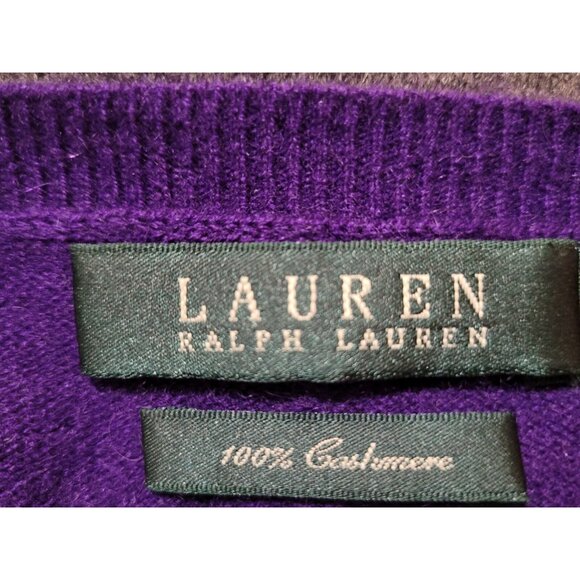 LAUREN RALPH WOMEN'S 100% CASHMERE SWEATER MULTICOLOR SIZE M #892 - Picture 7 of 11